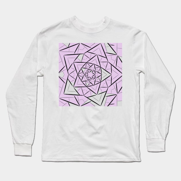 Lavender Amethyst Sparkle Long Sleeve T-Shirt by laceylschmidt